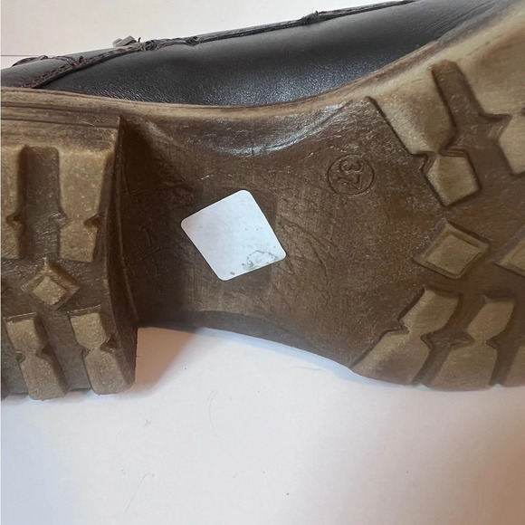 V Italia Red/Black Metallic combat boots 37 - Picture 9 of 9